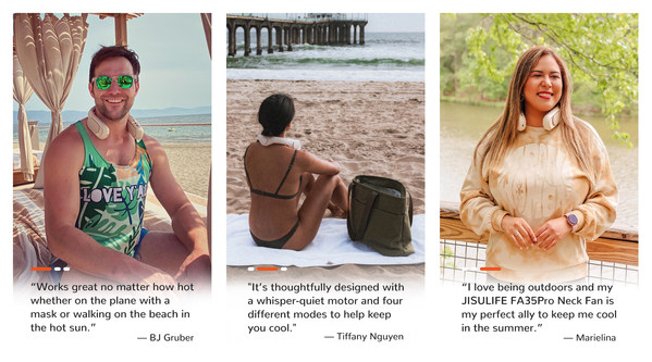 JISULIFE FA35Pro Portable Ultimate Bladeless Neck Fan