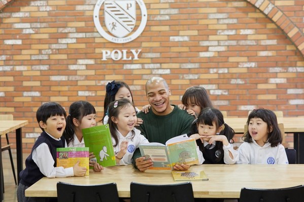 Children can access up to 20,000 books at POLY English's library