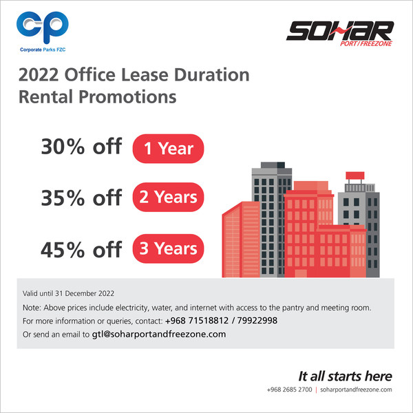 SOHAR GTL Image - 2022 Office Lease Duration Promotions