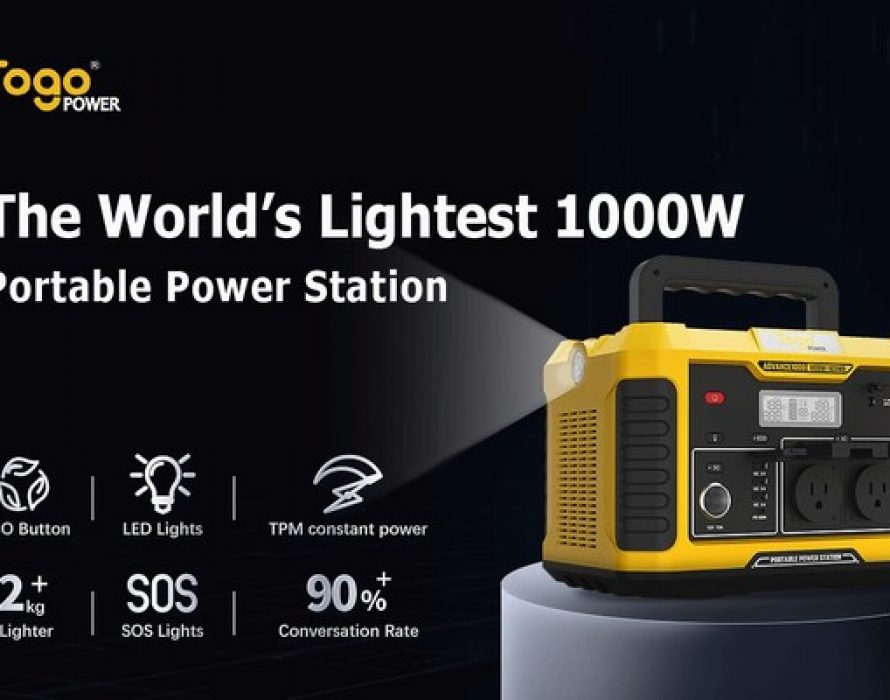 TogoPower Launched The World’s Lightest 1000W Portable Power Station
