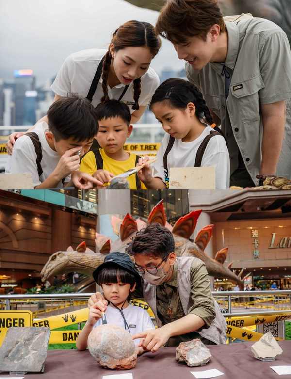 Visitors can participate in a series of dinosaurs-themed activities, such as getting up close with paleontological fossils. Visitors can participate in a series of dinosaurs-themed activities, such as getting up close with paleontological fossils.