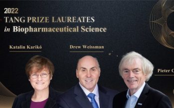 2022 Tang Prize in Biopharmaceutical Science Honors Three Scientists for Developing COVID-19 mRNA Vaccines