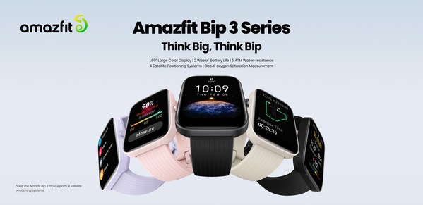 Amazfit Bip 3 Series smartwatch