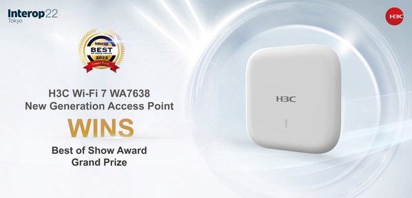 H3C Wi-Fi 7 garnered the Best of Show Award Grand Prize at Interop Tokyo 2022