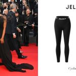 Professional cycling pants appear on the 75th Cannes Film Festival red carpet
