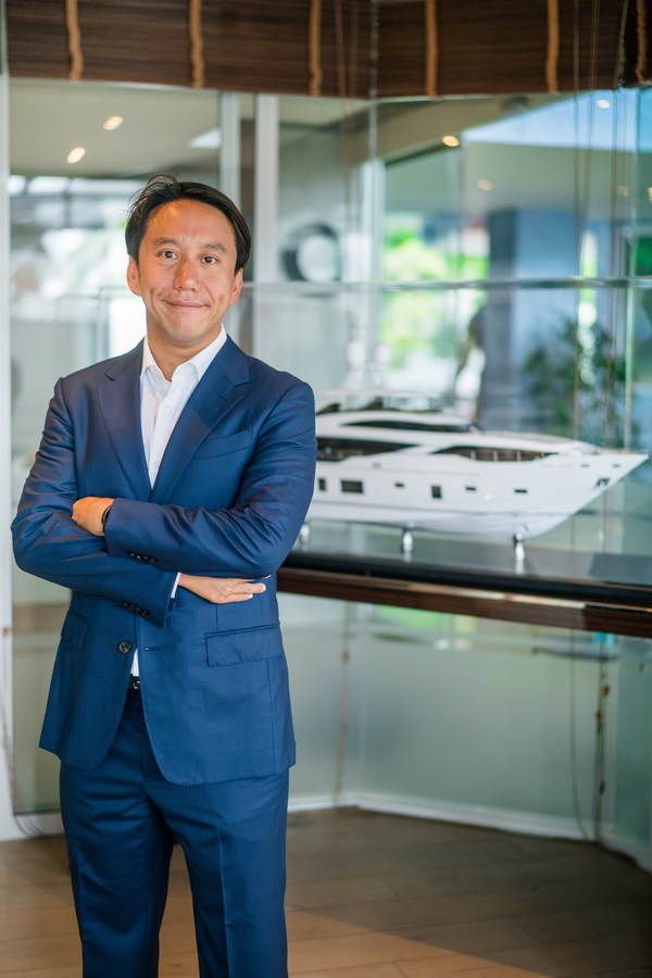 Photo shows Mr. Vrit Yongsakul, Group Chief Executive Officer of Boat Lagoon Yachting, which has seen sales surge helped by a loyal base of customers upgrading to bigger boats, and their referrals of friends.