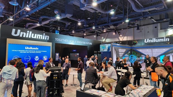 The Unilumin booth was very popular at the exhibition.