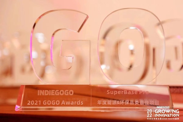 SuperBase Pro, Zendure’s wheeled IoT power station, has received an award from Indiegogo recognizing excellence and innovation in energy and green technology.