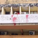 Crackhouse Comedy Club splashed with paint