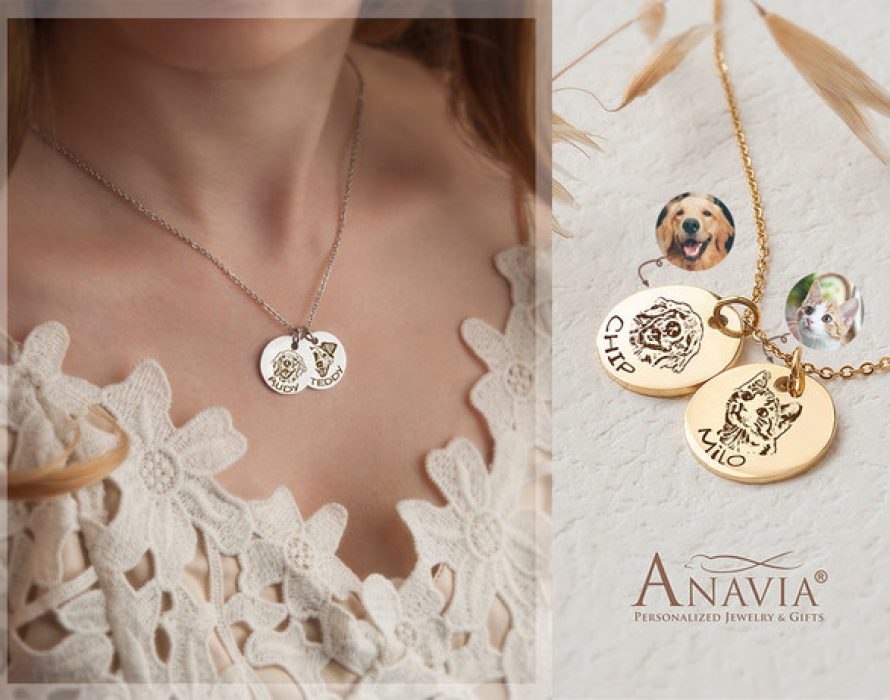 Anavia Introduces New Sets of Pet Portrait Necklace As Pet Memorial Gift Idea