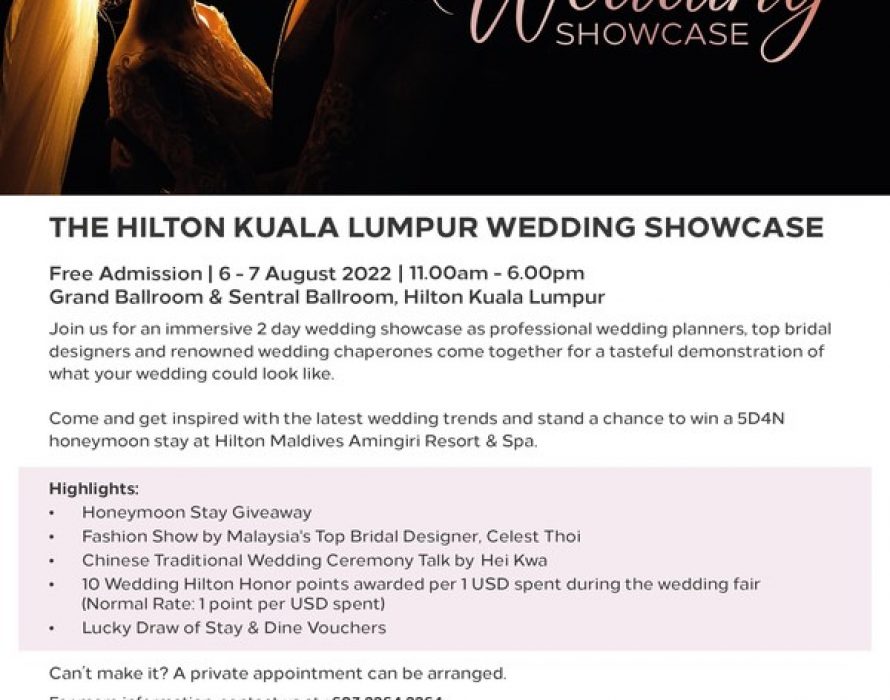 The Hilton Kuala Lumpur Wedding Showcase Makes Its Grand Return