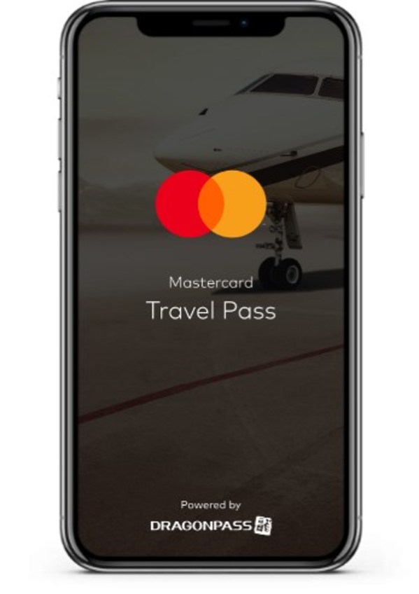 Mastercard Travel Pass app, powered by DragonPass App opening page
