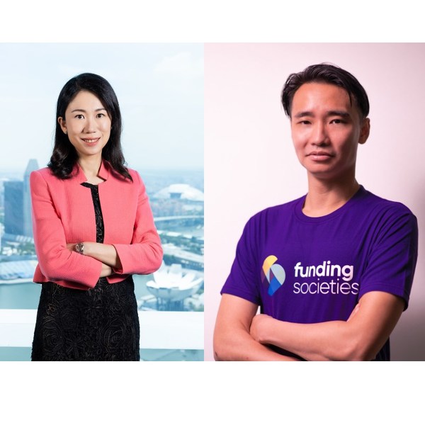 [Left] Regina Lee, Head of Commercial Banking, HSBC Singapore; [Right] Kelvin Teo, Co-founder and Group CEO, Funding Societies | Modalku