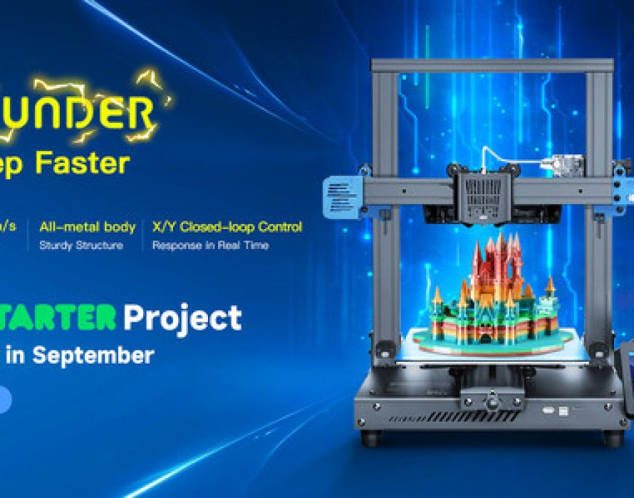 Geeetech Launches New 3D printer THUNDER, High Speed 3D Printing Up to 300mm/S