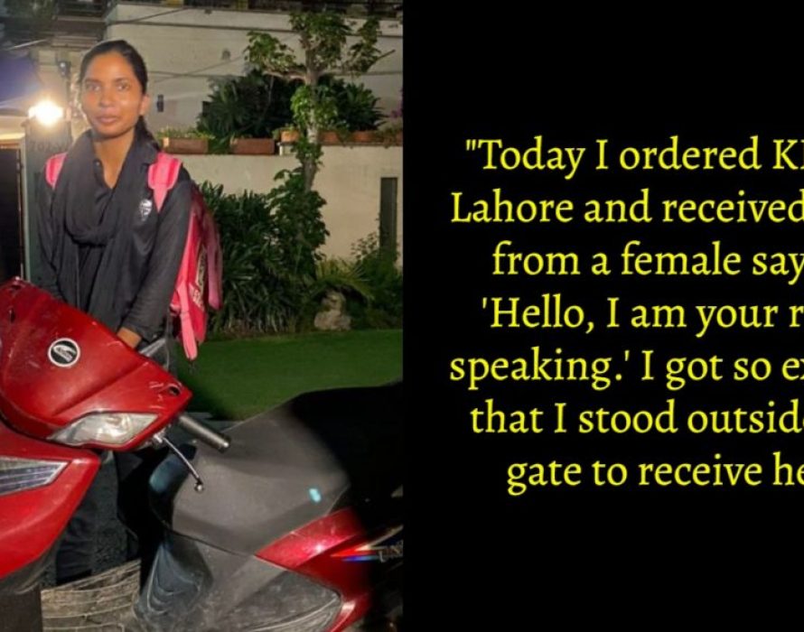 This woman who does her night duty as a KFC rider in Pakistan is going viral. Here’s why