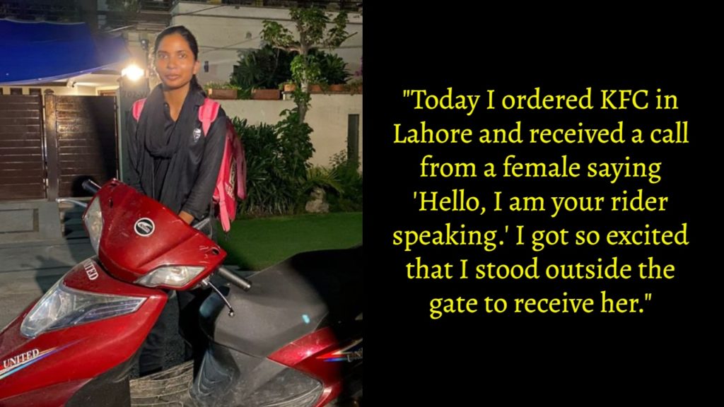 This woman who does her night duty as a KFC rider in Pakistan is going ...