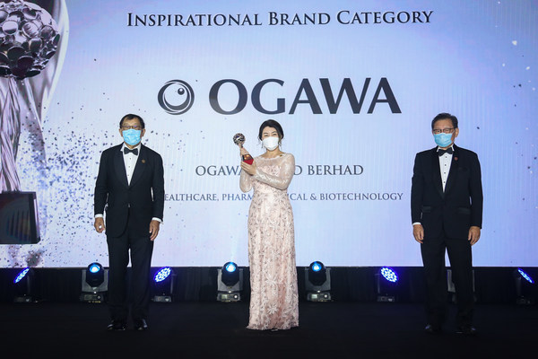 Ogawa World Berhad awarded the Inspirational Brand Award at the Asia Pacific Enterprise Awards 2022 Malaysia.