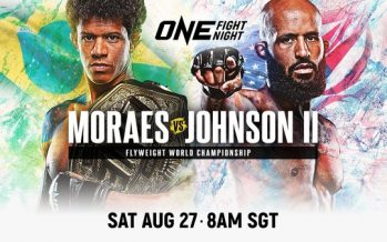 ONE Championship Invites Live Crowds Back At ONE Fight Night 1: Moraes Vs. Johnson II In Singapore