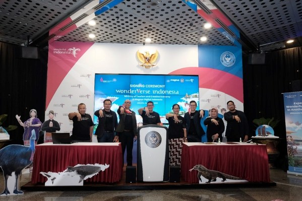 The signing of MoU for WonderVerse Indonesia.