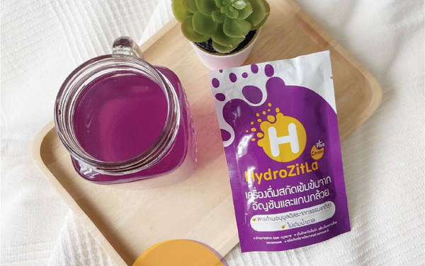 HydroZitla - Blue Pea Flower and Banana Stem Extract Drink to Reduce the Risk of Urinary Stone