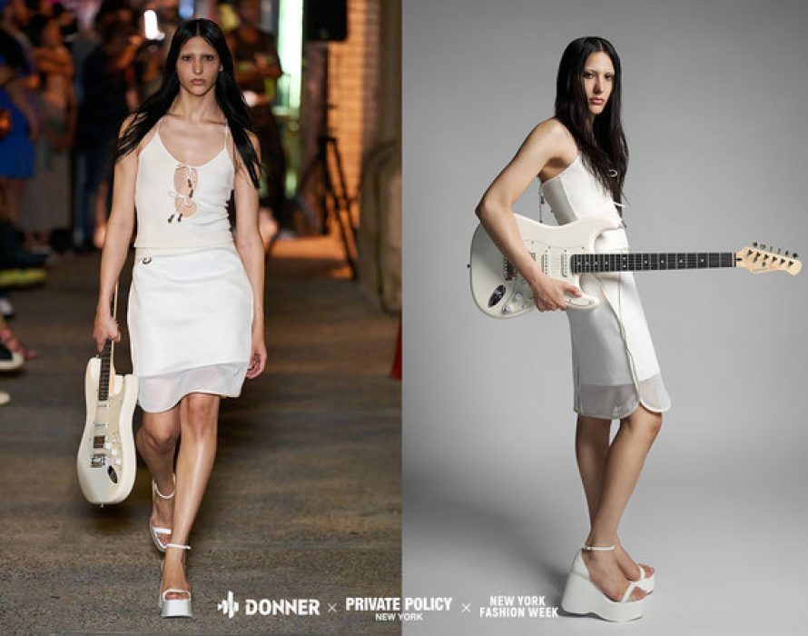 DONNER ELECTRIC GUITARS BROUGHT ’90s ROCK VIBE TO PRIVATE POLICY NYFW SHOW