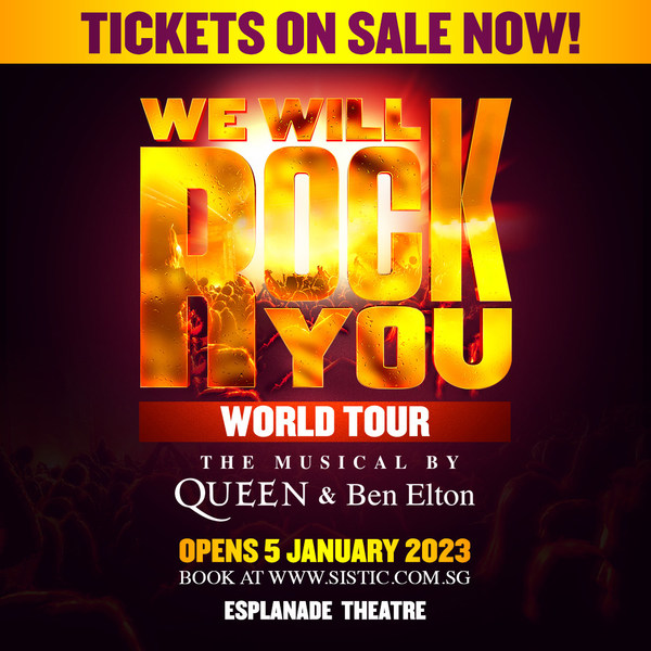 We Will Rock You feels like a musical-plus-rock concert, and is one that the whole family can enjoy. Opens in Singapore, 5 Jan 2023