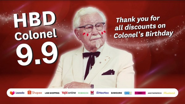 KFC hijacks on 9.9 for Colonel Sanders' Birthday