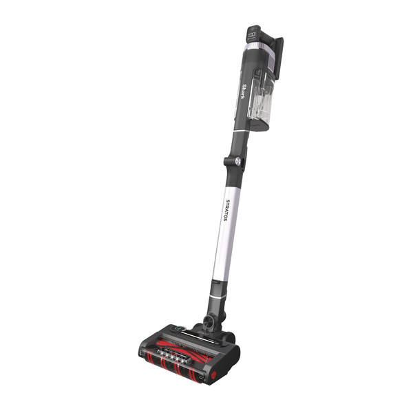 The Shark Stratos™ Cordless features Clean Sense IQ to detect dirt one cannot see, and automatically boosts power. It has the strongest suction of any Shark® cordless vacuum, plus Odor Neutralizer Technology for a fresh-smelling home. Lightweight and easy to maneuver, no cordless vacuum picks up hair better*. *From floor to dust cup, third party tested on human/pet hair