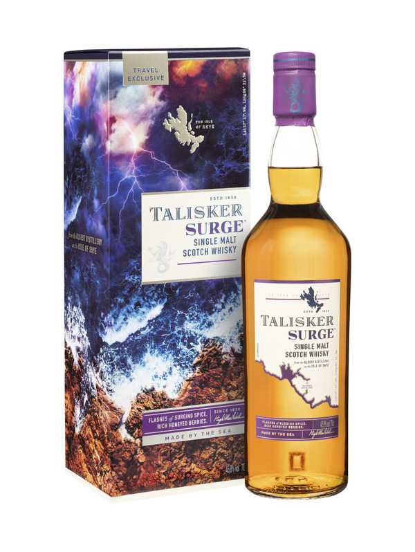 Talisker Single Malt Scotch Whisky announces the release of a new travel retail exclusive, Talisker Surge