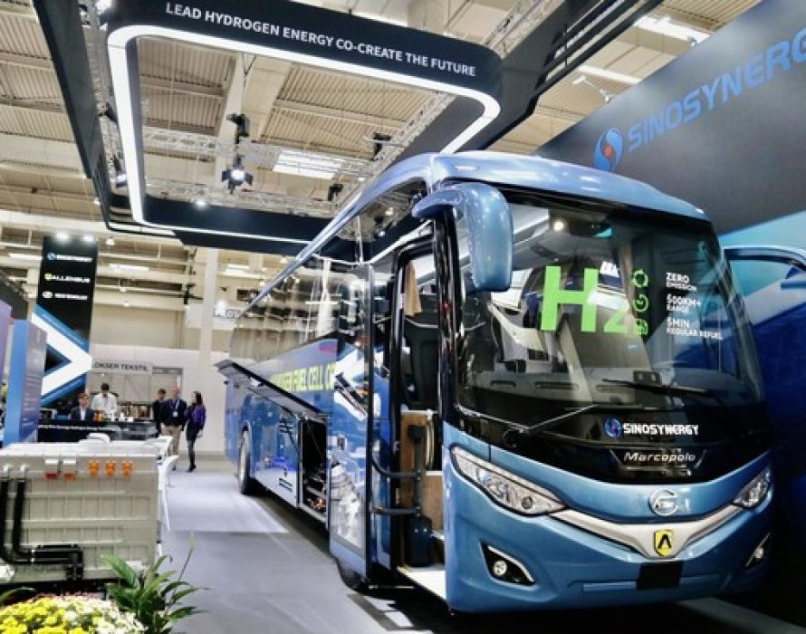 The First Hydrogen Fuel Cell Journey Coach in Europe Presented by Sinosynergy in IAA 2022
