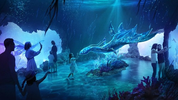 Guests will experience a first look at an artistic sculpt representation of the new marine creature, the Ilu, from the upcoming film Avatar: The Way of Water.