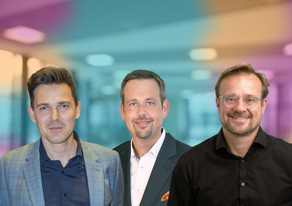 Key profiles from left, Daan De Wever CEO Dstny, Markus Hendrich CEO ecotel, Dr. Andreas Bahr, CEO easybell Key profiles from left, Daan De Wever CEO Dstny, Markus Hendrich CEO ecotel, Dr. Andreas Bahr, CEO easybell