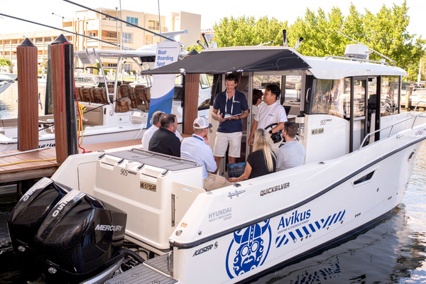 HD Hyundai’s ship autonomous navigation subsidiary, Avikus, participated in the Fort Lauderdale International Boat Show, the world’s largest boat show, and proved its leading capability in autonomous ship technology. HD Hyundai’s ship autonomous navigation subsidiary, Avikus, participated in the Fort Lauderdale International Boat Show, the world’s largest boat show, and proved its leading capability in autonomous ship technology.