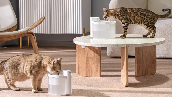 Uahpet Wireless Cat Water Fountain Uahpet Wireless Cat Water Fountain