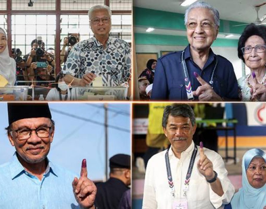 Most top party leaders cast ballots for GE15 before noon