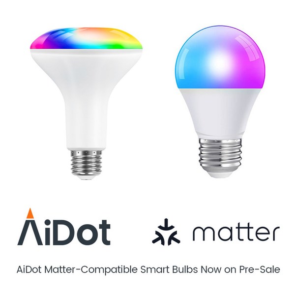 AiDot ecosystem New Matter-Certified Smart Light Bulbs now on Pre-Sale