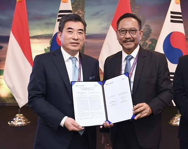 (From left) Jaiwon Shin, President and Head of Hyundai Motor Group’s Advanced Air Mobility Division; Bambang Susantono, Head of the Nusantara Capital City Authority;