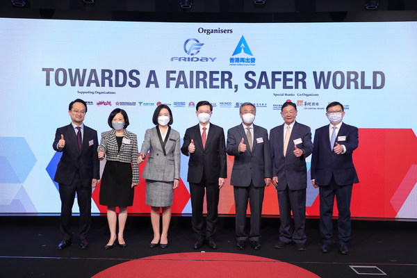 From left: Patrick Tsang, Regina Ip, Lu Xinning, John KC Lee, Yang Yirui, Herman Hu, Kennedy Wong