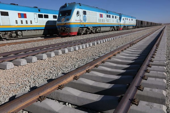 The new Zuunbayan-Khangi railway in Mongolia has now opened The new Zuunbayan-Khangi railway in Mongolia has now opened
