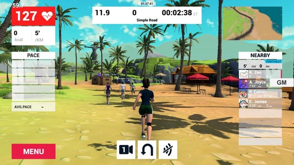 Immerse yourself in an online running race Immerse yourself in an online running race