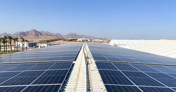 The rooftop solar project at International Convention Center Sharm El-Sheikh