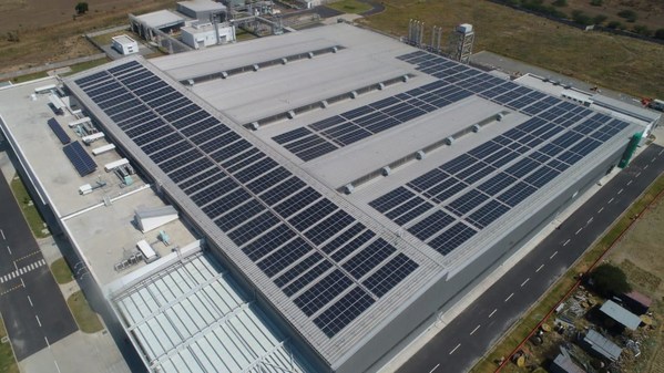 Image: site of Yanmar’s facility in India where the solar rooftop is installed by TotalEnergies ENEOS