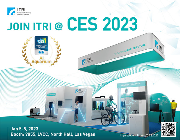 ITRI invites visitors to explore its tech exhibits at CES 2023 both physically and virtually.