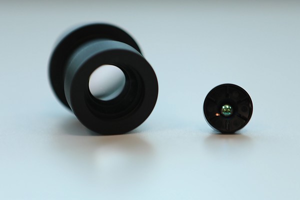 LG Innotek newly developed high-performance hybrid lenses to be used in the Driver Monitoring system(right) and the in the Advanced Driver Assistance System(left).