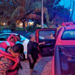Firemen rescue girl trapped in locked MPV