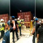 Foreign child found in container at West Port