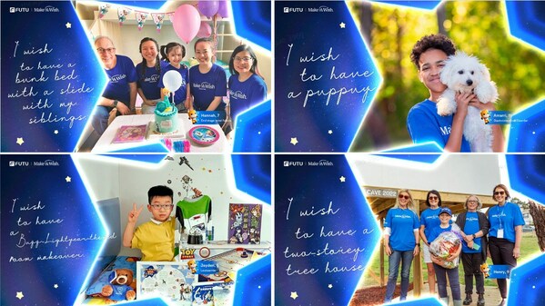 Futu partners make-a-wish fulfil unique wishes for four"wish children"