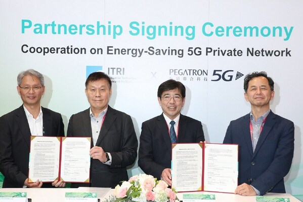 From Left: CY Feng, BG6 General Manager of PEGATRON Corporation; James Shue, Sr. VP & CTO of PEGATRON Corporation; Edwin Liu, President of ITRI; Sean Wang, Director of ITRI North America Office.