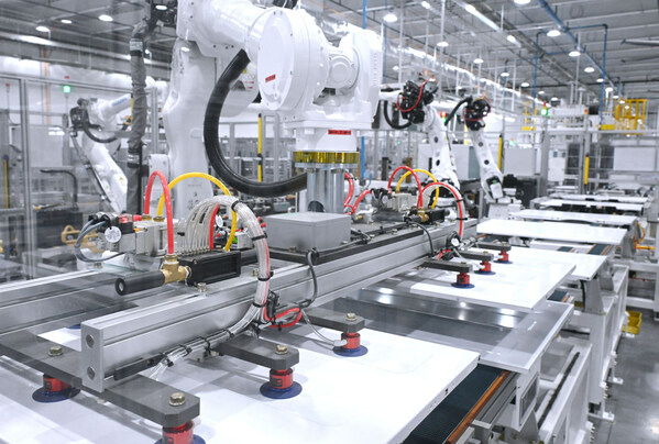 Production line at LG Electronics Tennessee Factory