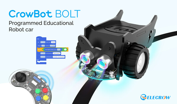 Elecrow Crowbot BLT programmed Educational Robot Car